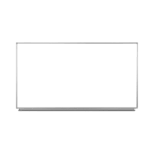 Luxor Magnetic Wall Mounted Dry Erase Board 96 Inch X 40 Inch Silver Aluminum Frame White