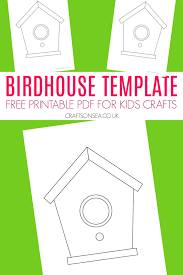 Bird House Template Free Printable Pdf