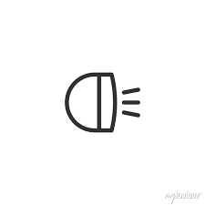 Exterior Light Icon Isolated On White