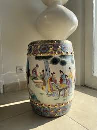 Antique Ceramic Garden Stool For