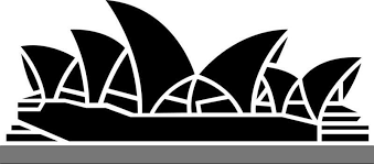 Sydney Opera House Icon In Flat Style