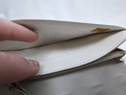 Metallic Gray Bifold Wallet Rare