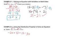 Math 8 1 3 Solving Equations With