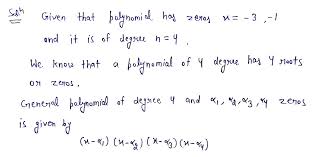 Answered Find A Polynomial Of Degree N