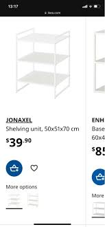 Ikea Jonaxel Shelving Unit Rack Shelf