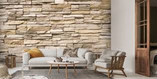 Stacked Stone Wall Wall Mural