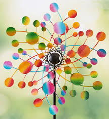 Confetti Rainbow Garden Wind Spinner 42