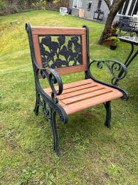 Vintage Cast Iron Garden Chair With