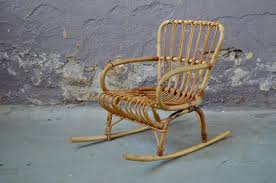 Rocking Chair In Rattan For At Pamono