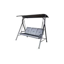 3 Person Steel Frame Canopy Porch Swing