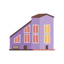 House Side View Vector Art Icons And