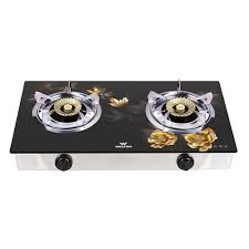 Walton Glass Top Double Burner Gas