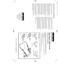 Bike Carrier Fitting Instructions