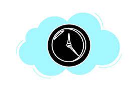 Baby Clock Icon Cloud Style Graphic By