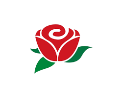 Rose Flower Logo Template Icon Design
