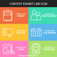 Color Exhibit Icon Vector Free