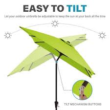 Steel Market Tilt Patio Umbrella