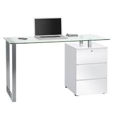 Luxor High Gloss Computer Desk In White