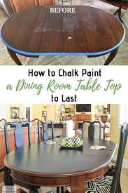 How To Chalk Paint A Table Top To Last