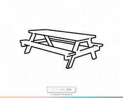Picnic Table Saved In Svg And Png Files