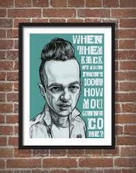 Joe Strummer Portrait The Clash Poster