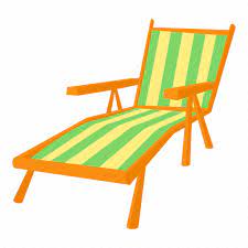 Beach Cartoon Chair Chaise Deck