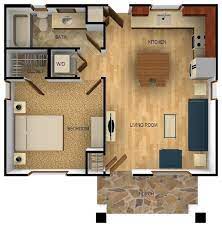 Casita Guest House Floorplan Los