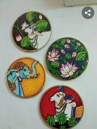 Colourful Decorative Wooden Wall Plates