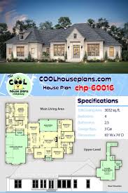 French Country Style House Plan 56701