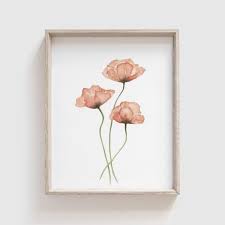 Poppy Art Print Poppies Flowers Fls