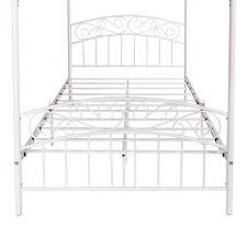 Full Metal Canopy Bed Frame S 715f Wh