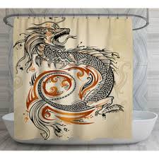 Dragon Shower Curtains Bath Mats