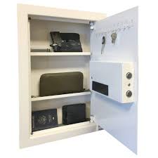 Wall Safe With Electronic Lock Beige