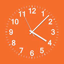 Orange Clock Icon Png Images Vectors
