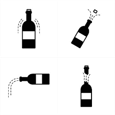 Wine Bottle Isolated Vector Art Png