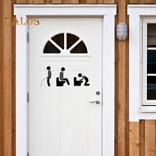 Toilet Door Wall Art Decal Sticker