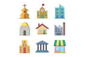 Building Set Icon Graphic By Supriprety