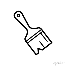 Paint Brush Icon Vector Design Template
