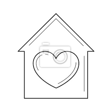 Heart Vector Line Icon Isolated