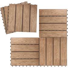 Teak Interlocking Patio Flooring Wood
