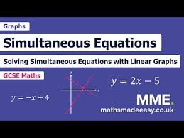 Solving Simultaneous Equations Using