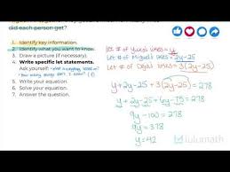 Linear Equations Word Problems
