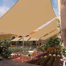 12 X 192 Rectangle Shade Sail Colourtree Color Sand Beige