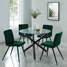 Whi Contemporary Round Glass Dining