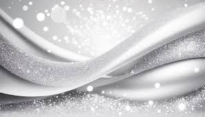 Abstract Silver Glitter Wave Background