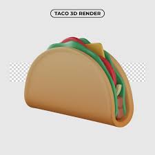 Premium Psd 3d Taco Cartoon Icon