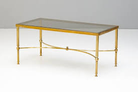 Mid Century Coffee Table In Brass And
