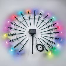 20 Piece Mushroom Colour Changing Solar