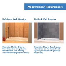 Double Threshold Shower Pan Base