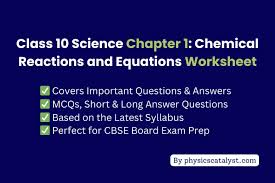 Chemical Reactions And Equations